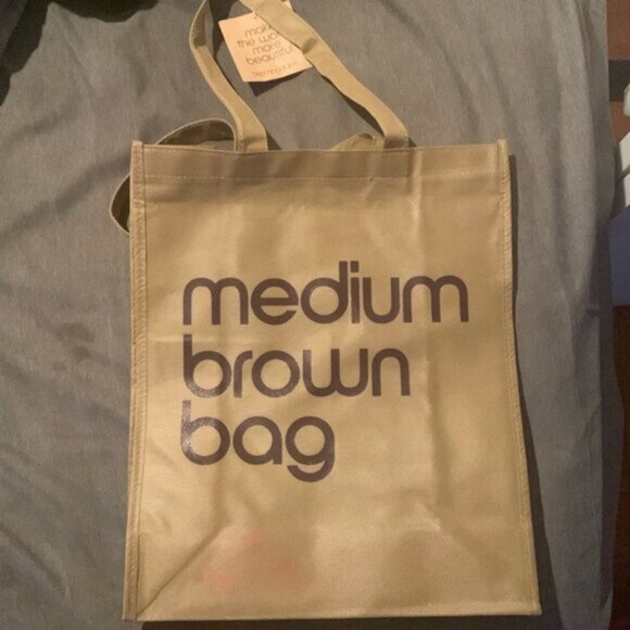 Bloomingdale’s Medium Brown Bag Canvas Tote Bag 💼 - Picture 1 of 3